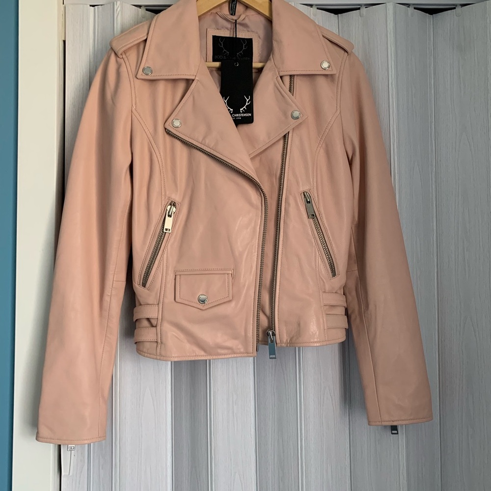 Bod & Christensen genuine leather jacket size Small